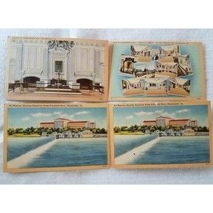 Lot of 4 Vintage Postcards Independence Hall and Art Museum, Philadelphia, PA